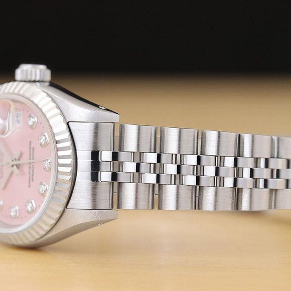Sale! Rolex Pink Diamond Dial Ladies Watch - Picture 4 of 9